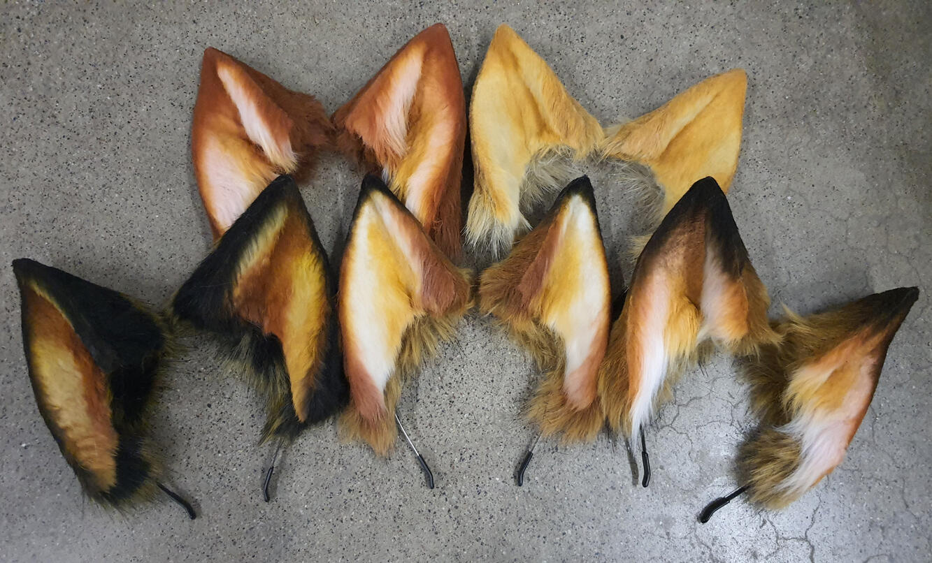 ●Handmade Fox Ears● Original designs, made of fake fur fabric in different colors and sizes, mostly natural tone options NEW designs each event! ●●●